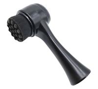 MUCKLILY Brosse Nettoyante Visage en Silicone Double Face Noire, Exfoliante et Massante, Accessoire Pratique pour Soins Peau à Domicile, Brosse Faciale Multifonction pour Nettoyage