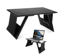 MUCKLILY Bureau Pliable Portable Ajustable pour Ordinateur Portable Table Multifonctionnelle pour Écriture Lecture Et Repas Support Pratique pour Lit Et Voiture