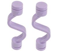 MUCKLILY Butée Magnétique Pour Porte De Lave-linge Flexible Plastifiée Violette, Support De Porte Ventilé Pour Buanderie, Lot De 2 Pièces Compatible Lave-linge à Chargement Frontal