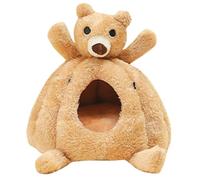 MUCKLILY Cabane en Coton Confortable pour Petits Animaux, Maison Chaude et Douillette pour Hamster, Furet ou Perroquet, Nid de Coton pour l'hiver
