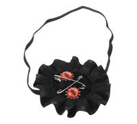 MUCKLILY Cache-Œil Gothique Punk Lolita pour Adultes Masque Cosplay Rétro Pirate Halloween Demi-Masque Ajustable en Tissu Doux Accessoire Réutilisable pour Bal Masqué et Fête Costumée