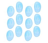 MUCKLILY Cache-oreilles Silicone Étanches pour Teinture Capillaire Lot de 6 Paires Protège-oreilles Bleu Translucide Accessoires Coiffure Soin à Domicile Protection Oreilles Huiles