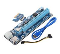 MUCKLILY Carte Graphique Externe Pcie pour Ordinateur Portable Câble USB 60 CM Extension Mini Pci-E vers Pci-E X16 Adaptation GPU Externe Bleu Connecteur Rapide pour Gaming et