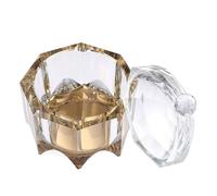 MUCKLILY Cendrier Cristal Couvercle pour Bureau Cendrier Décoratif de Table Élégant