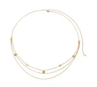 MUCKLILY Chaîne De Corps Métallique Fine Dorée, Bijoux De Chaîne De Ventre Réglable Pour Femmes, Accessoire De Taille Élégant Pour Fête Et Plage, Design Léger Et Solide
