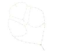 MUCKLILY Chaîne De Pour Femme Chaîne De Poitrine Bijoux De Et Élégants Adaptés Pour Fête Plage