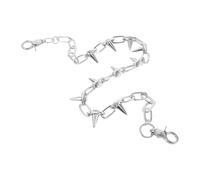 MUCKLILY Chaîne Rivet Métal pour Montre de Poche et Pantalon Bijou Punk Hip Hop Unisexe Accessoire Jeans et Gilet Résistant et Stylé