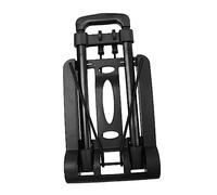 MUCKLILY Chariot Pliable Multifonction Noir Chariot à Bras Portable Poignée Réglable Taille Compacte 44x23x8,3 Cm pour Courses Maison Et Transport Léger