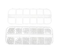 MUCKLILY Charme de Manucure en Acier Argenté Effet Décoratif, Design Élégant et Unique pour Accessoires de Nail Art Soi-même Lors de Graduation ou Performance sur Scène