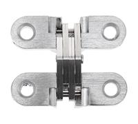 MUCKLILY Charnière de Porte Invisible Auto-fermante Acier Inoxydable Réglable Paumelle Robuste pour Portes Pliantes Fermeture Automatique Silencieuse