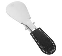 MUCKLILY Chausse-pied En Acier Inoxydable Pliable Compact Unisexe Étui En Cuir Portable Pour Voyages Et Usage Quotidien