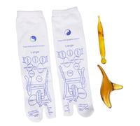 MUCKLILY Chaussettes De Massage Pour De Massage Pour Points Acupuncture Favorisant La Relaxation Et Soulageant Inconfort