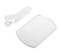 MUCKLILY Clip de Caméra à Réflexion pour Smartphone Blanc Portable en Abs et Verre Léger, Miroir Ajustable pour Photo Selfie, Kit 1 Set pour Prise de Vue Mobile