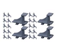 MUCKLILY Clips D'étagère De Congélateur En Plastique 24 Pièces Clips De Support De Réfrigérateur Clips De Renfort D'étagère De Refroidisseur