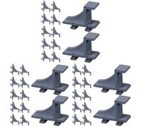 MUCKLILY Clips D'étagère De Congélateur En Plastique 36 Pièces Clips De Support De Réfrigérateur Clips De Renfort D'étagère De Refroidisseur