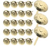 MUCKLILY Clous de Tapissier Vintage en Fer Doré 300 Pcs Punaises Décoratives pour Bricolage et Ameublement Épingles pour Canapé Meubles et Décoration Rétro