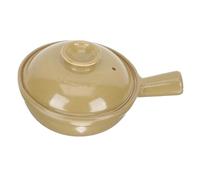MUCKLILY Cocotte Terre Cuite Chinoise avec Anse Pot de Cuisson Domestique pour Soupe et Riz Braisé Ustensile de Cuisine pour Usage Familial