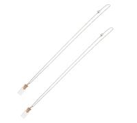 MUCKLILY Collier Pendentif 2 Pièces en Flacon de Verre Graines de Moutarde Bijoux Religieux Chrétiens Unisexe Présent Spirituel Inspirant pour Femme et Homme Bijou Fantaisie