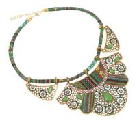 MUCKLILY Collier Pendentif Femme en Alliage Rétro Ethnique, Style Punk | Longueur Réglable, Bijou à Effet Statement, pour Invitées de Mariage et Événements Formels