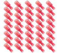 MUCKLILY Connecteurs Électriques Rapides en Nylon Blanc Bornes Mâles et Femelles à Sertir 100 Paires Isolation Tubulaire Ronde Déconnexion Rapide pour Câblage 05-15 Mm² Usage