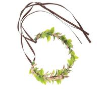 MUCKLILY Couronne Elfique Verte de Cœur Unisexe - Bandeau Léger pour Cosplay et Costume Homme Femme Accessoire Coiffure Féerique pour Séance Photo Mariage Forêt