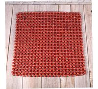 MUCKLILY Coussin De Siège Auto En Perles De Bois Naturel 45 x 45 Cm, Housse D’été Respirante, Coussin Massant Écologique Pour Voiture Et Bureau, Usage Confortable En Été