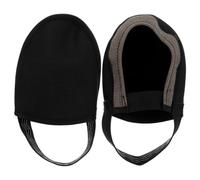 MUCKLILY Couvre-Chaussures de Vélo Hiver, Demi-Semelle, Protection Orteils | Tissu Noir, Semelle Ouverte, Sangle au Talon, pour Vtt et Route en Saison Froide Couleur Aléatoire