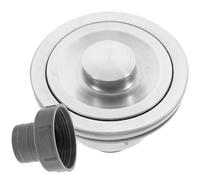 MUCKLILY Crépine D’Évier Cuisine en Acier Inoxydable, Kit de Vidange D’Évier Panier Égouttoir, Bouchon de Vidange D’Évier Compatible Canalisations Standard, Filtration Anti-Obstruction