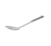 MUCKLILY Cuillère à Fentes Acier Inoxydable pour Service et Cuisson Ustensile de Cuisine Réutilisable et Résistant pour Soupes Salades et Plats Mijotés