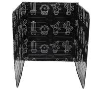 MUCKLILY Déflecteur de Cuisson en Aluminium Noir 2 Pcs, Plaque Anti-éclaboussures D’huile Résistante, Protection Table de Cuisson Gaz, Accessoire la Cuisine pour Éviter Projections