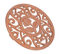 MUCKLILY Dessous de Plat en Fonte 12 Cm Rond Rustique Doré, Support Trépied Résistant la Chaleur pour Casseroles, Poêles et Théières, Accessoire la Cuisine Campagnarde Polyvalent