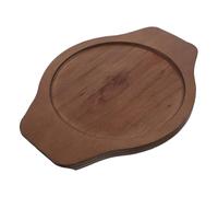 MUCKLILY Dessous de Plat Tapis Isolant Marron Résistant la Chaleur en Bois Base Antidérapante Portable pour Bols Coréens pour Repas en et Pique-