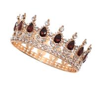 MUCKLILY Diadème en Strass pour Femme, Couronne de Mariage Entière Strass, Accessoire Cheveux Mariée Élégant, Bandeau Coiffure Nuptiale, pour Cérémonie et Photographie