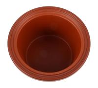 MUCKLILY Doublure de Mijoteuse en Céramique 4,5 L Rouge Violet, Revêtement Réutilisable Anti-rayures, Insert pour Cuisson Lente, Accessoires de Remplacement pour Pots Électriques Maison