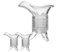 MUCKLILY Ensemble 3 Pièces Verre à Liqueur Rétro 2 Verres Impériaux 10 Ml Carafon à Vin 120 Ml Décoration Mariage Usage Domestique pour Whisky Vodka et Spiritueux