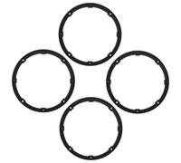 MUCKLILY Entretoise pour Haut-parleurs stéréo de Voiture 4pcs 6,5 Pouces PVC Noir pour Car Speaker, réduction de résonance, Montage intérieur Automobile