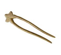 MUCKLILY Épingle à Cheveux Chinoise Élégante et Chic en Bois Vert U D'étoile Facile à Fixer pour Décorer Coiffures de Mariage