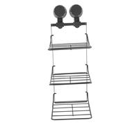 MUCKLILY Étagère De Rangement Polyvalente pour Salle De Bain Support Autoportant Pliable sans Perçage Organisateur De Lavabo pour Shampoing Et Après-shampoing