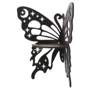 MUCKLILY Étagère Murale D’Angle en Bois Foncé Creux, Présentoir Flottant pour Rangement et Décoration Intérieure, Support Mural pour Pierres de Cristal, Salon et Exposition Décorative