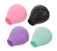 MUCKLILY Étui De Protection Pour Pinceaux De Maquillage En Silicone Souple, Lot De 4, Taille Moyenne, Protège-pinceaux, Rangement Maquillage, Adapté Aux Pinceaux à Fond De Teint, Couleurs Variées