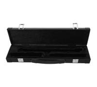 MUCKLILY Étui Rigide Portable en Cuir Synthétique Noir pour Flûtes à 17 Trous, Intérieur avec Compartiment Indépendant, pour Musiciens et Ensembles
