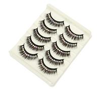 MUCKLILY Faux Cils En Strass Brillants 10 Paires Taille Standard Pour Maquillage De Scène Femmes Et Filles Usage Spectacle Danse Latine Noir