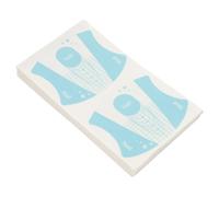 MUCKLILY Feuilles Autocollantes Réutilisables pour Extensions D'ongles, Forme D'ongle Bleue, 100 Pièces, Guide Nail Art Professionnel, Outil pour Manucure et Décoration à Domicile