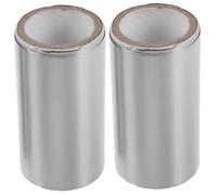 MUCKLILY Feuilles D'aluminium Pour Ongles Gel, Kit Dissolvant Vernis Semi-permanent 2 Rouleaux 3m x 6cm Film Fin Facile à Déchirer Pour Dépose Ongles En Gel Manucure Professionnelle