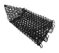 MUCKLILY Filet de Pêche en Silicone Pliable de Rechange Noir sans Poignée | Maille Fine Souple, Structure Repliable, pour Grand Poisson et Cadre D’épuisette