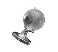 MUCKLILY Globe de Bureau Décoratif Miniature en Cristal Transparent, Ornement Géographique Pivotant pour Mariage et Fête, Décoration Intérieure Compacte et Créative, Présent Chic