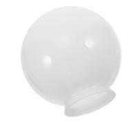 MUCKLILY Globe et pour en Verre Blanc Sphérique Ventilateur de Plafond Fixation Facile Abat-jour Élégant Luminaire Suspendu Ménage