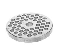 MUCKLILY Grille Hachoir en Acier Inoxydable Argenté, Disque Rond 12 Types pour Découpe Uniforme, Facile à Nettoyer, Usage Commercial et Domestique