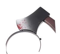 MUCKLILY Halloween Headband With Bloodstained Plastic Hatchet Scary Costume Accessory For Party And Cosplay Vintage Style Decoration