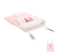 MUCKLILY Hamac Suspendu pour Hamster en Cage Confortable sans Odeur en Tissu Doux Rose pour Petits Animaux la Maison Animalerie